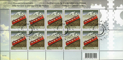 [7300.1508.04] 100 Rp. 125 Jahre Pilatus Zahnradbahn