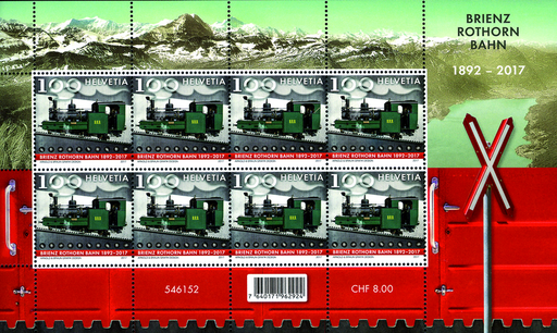 [7300.1631.03] 100 Rp. 125 Jahre Brienz Rothorn Bahn
