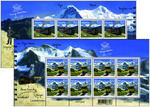 [7300.1664.03] 2018, 125 Jahre Schynige Platte-Bahn und Wengernalpbahn