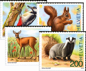 [7300.1666.03] 2018, Tiere des Waldes