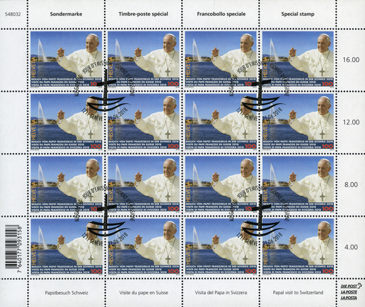 [7300.1683.04] 100 Rp. Papstbesuch in der Schweiz