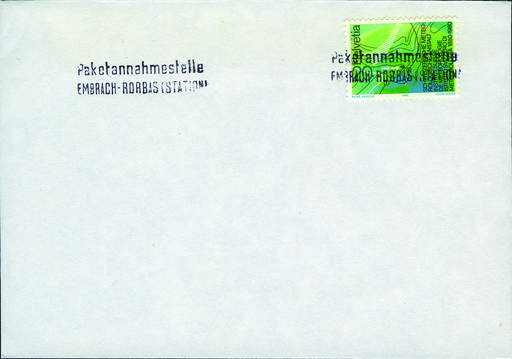 [7300.1975.04] 1975, PAKETANNAHMESTELLE - Stabstempel ohne Postleitzahl, Datum und Uhrzeit