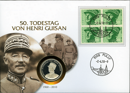 [7300.2010.13] Numisbeleg "50. Todestag General Guisan"