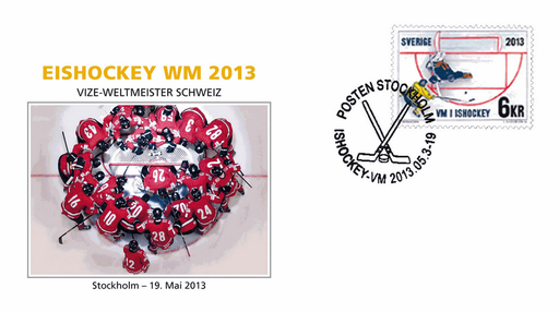 [7300.2013.17] 2013, Sonderbeleg "Eishockey WM - Silber"