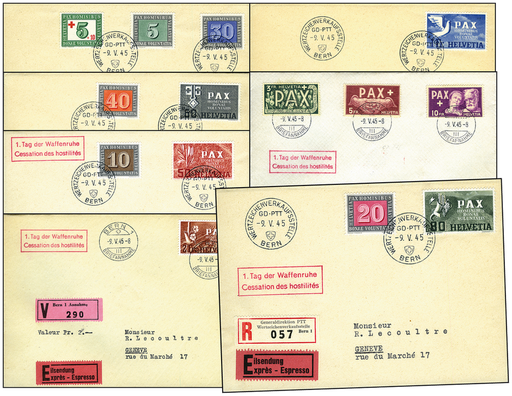 [7303.262.09] 1945, Gedenkausgabe zum Waffenstillstand in Europa (Paxmarken)