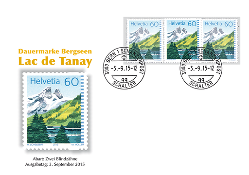 [7303.837.12] 60 Rp. Lac de Tanay, "Zwei Blindzähne"