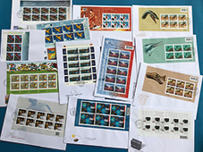 [7303.958.08] 1988-2024, Kollektion mit über 50 Kleinbogen-Ersttagsbriefen mit Kleinbogen