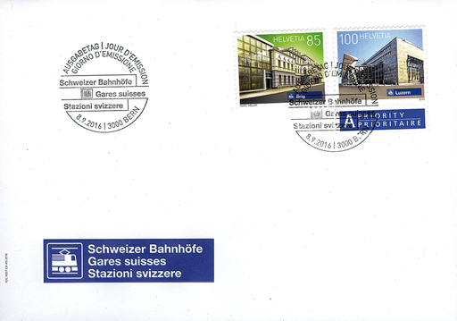[7303.1601.04] 2016, Schweizer Bahnhöfe