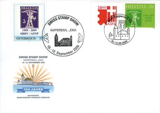 [7303.2009.07] 100 Rp. 100 Jahre Schweizer Briefmarken-Händler-Verband