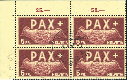 [7305.273.02] 5 Fr. Betende Hände, Ersttagstempel