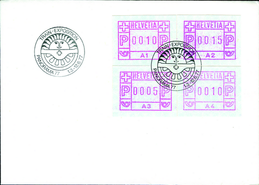 [7310.1.07] 1976, ATM-Typ 1, mit Automatenbezeichnung A1-A4