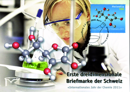 [7320.2011.03] 2011, Erste dreidimensionale Briefmarke der Schweiz