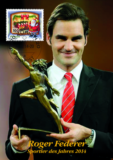 [7320.2014.14] 2014, Roger Federer &quot;Sportler des Jahres&quot;