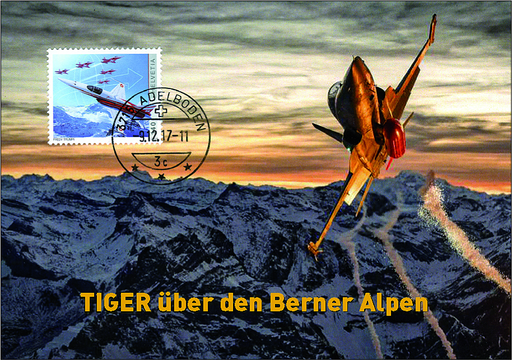 [7320.2017.03] 2017, Foto des Jahres &quot;Tiger über den Berner Alpen&quot;