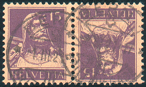 [7330.9.02] 15+15 Rp. violett, sämisch