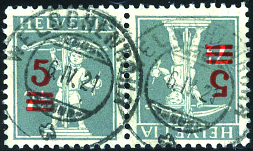 [7330.14.02] 5 auf 7 1-2 Rp. grau, Type II