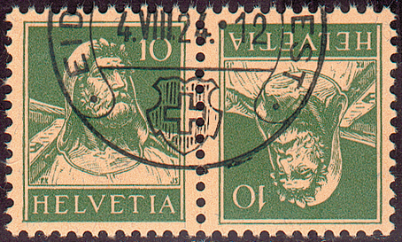 [7330.18.02] 10+10 Rp. grün, sämisch