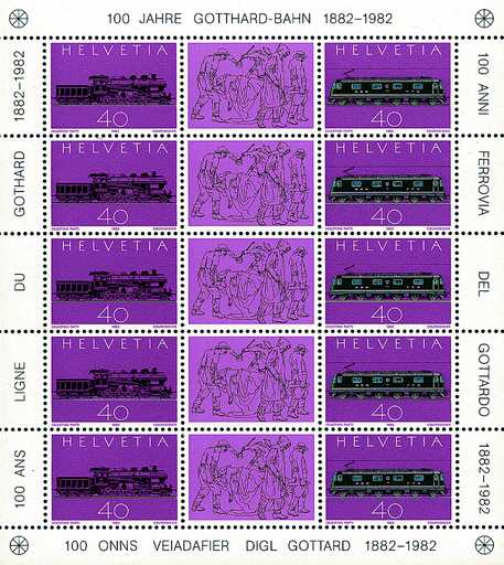 [7350.75.03] 1982, 100 Jahre Gotthard-Bahn