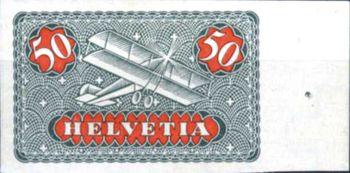 [7370.9.05] 50 Rp. grünlichgrau-rot, "Ungezähnt statt gezähnt"