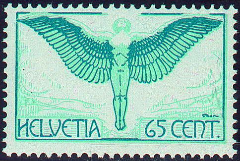 [7370.10.01] 65 Rp. Ikarus, grünblau-hellblau