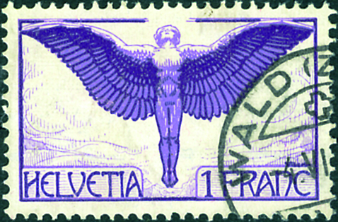 [7370.12.04] 1 Fr. Ikarus, violett-hellviolett
