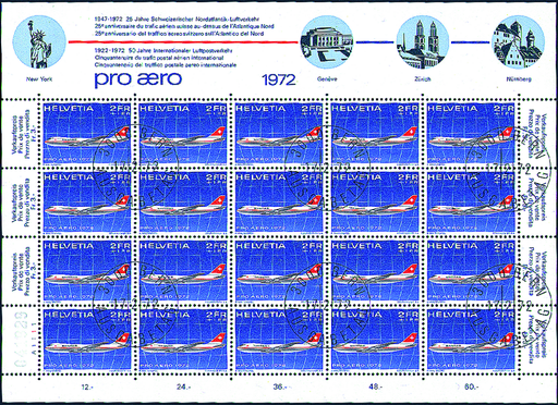 [7370.47.04] 2+1 Fr. Swissair Jumbo-Jet