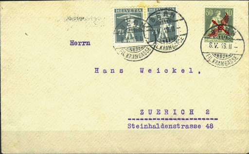 [7371.2.04] 50 Rp. Helvetia mit Schwert, dunkelgrün-hellgrün