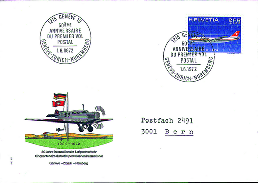 [7371.47.01] 2+1 Fr. Swissair Jumbo-Jet