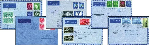 [7371.1945.01] 1945, Spezialkollektion Flugpost