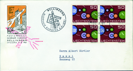 [7371.1961.01] 1961, Raketenvignette