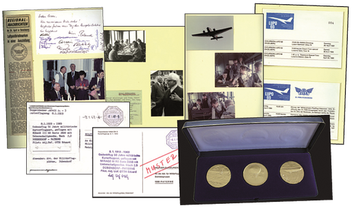 [7371.1969.02] 1969-72, Dokumentation über Ereignisse der neuesten Luftfahrt wie &quot;50 Jahre militärische Kurierflugpost&quot; , der LUPO 69 und der LUPO 72