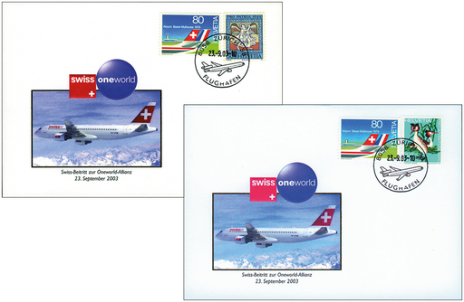 [7371.2003.02] 2003, Sonderbeleg Beitritt Swiss zur oneworld