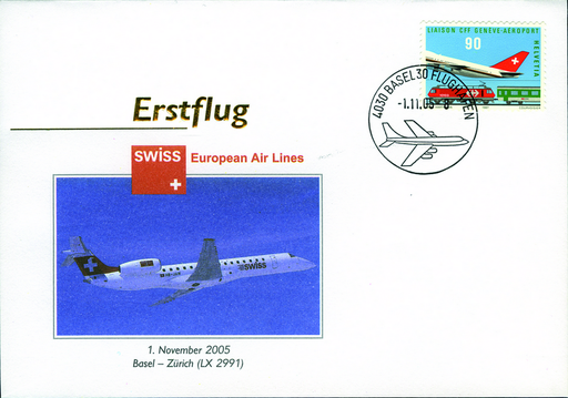 [7371.2005.04] 2005, Swiss European Erstflug Basel - Zürich