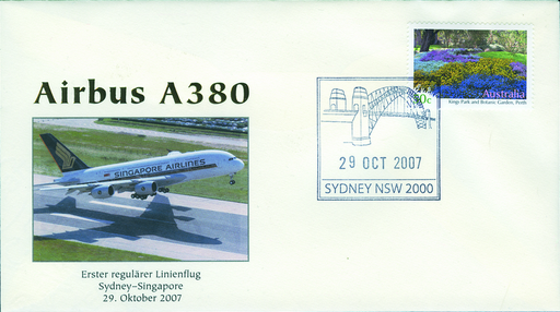 [7371.2007.07] 2007, Erster regulärer Linienflug A380 Sydney - Singapore