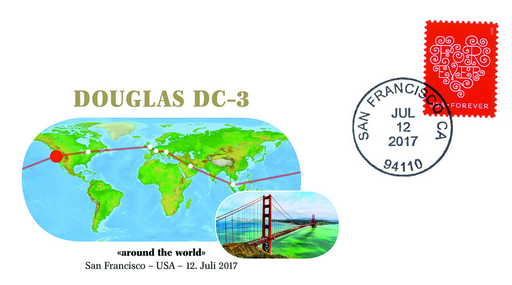 [7371.2017.07] 2017, Douglas DC-3 around the world