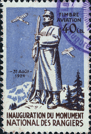 [7374.24.35] 1924, Einweihung Soldatendenkmal &quot;Les Rangiers&quot;