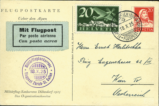 [7374.25.23] 1925, Militärflugkonkurrenz Dübendorf