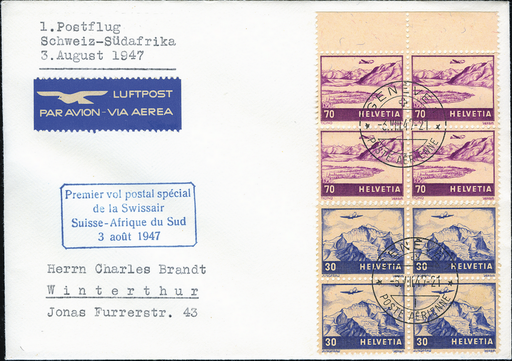 [7374.47.10] 1947, Genf-Johannesburg-Genf