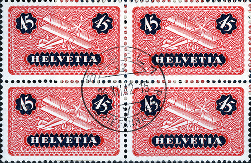 [7375.8.04] 45 Rp. rot-dunkelblau