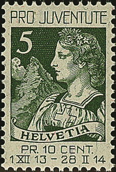 [7390.1.01] 5+(5) Rp. Helvetia