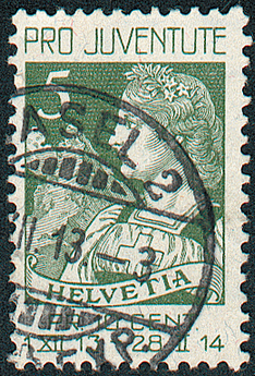 [7390.1.02] 5+(5) Rp. Helvetia