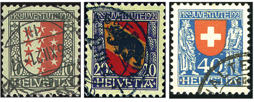 [7390.18.02] 1921, Kantons- und Schweizer Wappen
