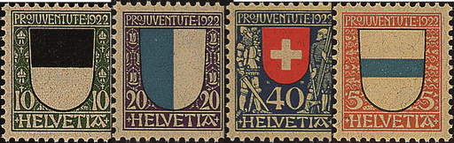 [7390.21.01] 1922, Kantons- und Schweizer Wappen