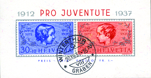 [7390.83.26] 1937, 25 Jahre Pro-Juventute-Marken