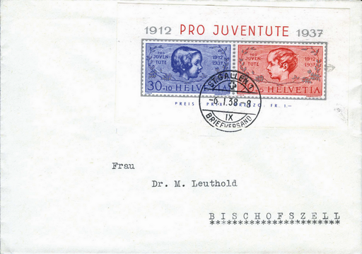 [7390.83.22] 1937, 25 Jahre Pro-Juventute-Marken