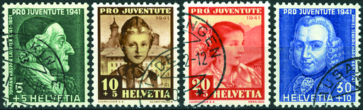 [7390.97.02] 1941. Bildnisse J.K. Lavaters und D. Jeanrichards und Schweizer Frauentrachten