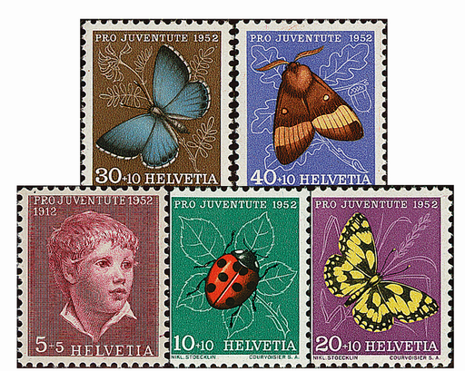 [7390.143.01] 1952, Knabenbildnis und Insektenbilder