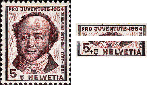 [7390.153.05] 5+5 Rp. Jeremias Gotthelf, "Doppelprägung"