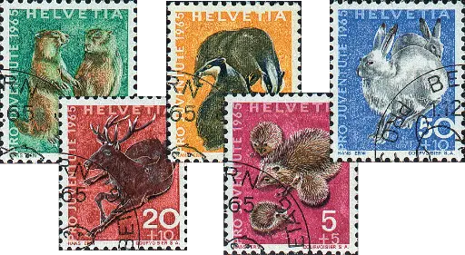 [7390.210.02] 1965, Einheimische Wildtiere