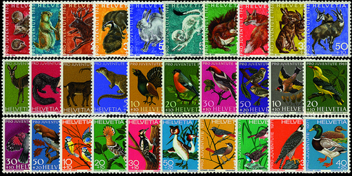 [7390.210.07] 1965-1971, Pro Juventute Komplett-Kollektion